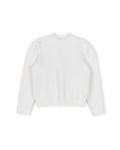 Load image into Gallery viewer, Girls Puff Sleeve Button Cuff Sweater
