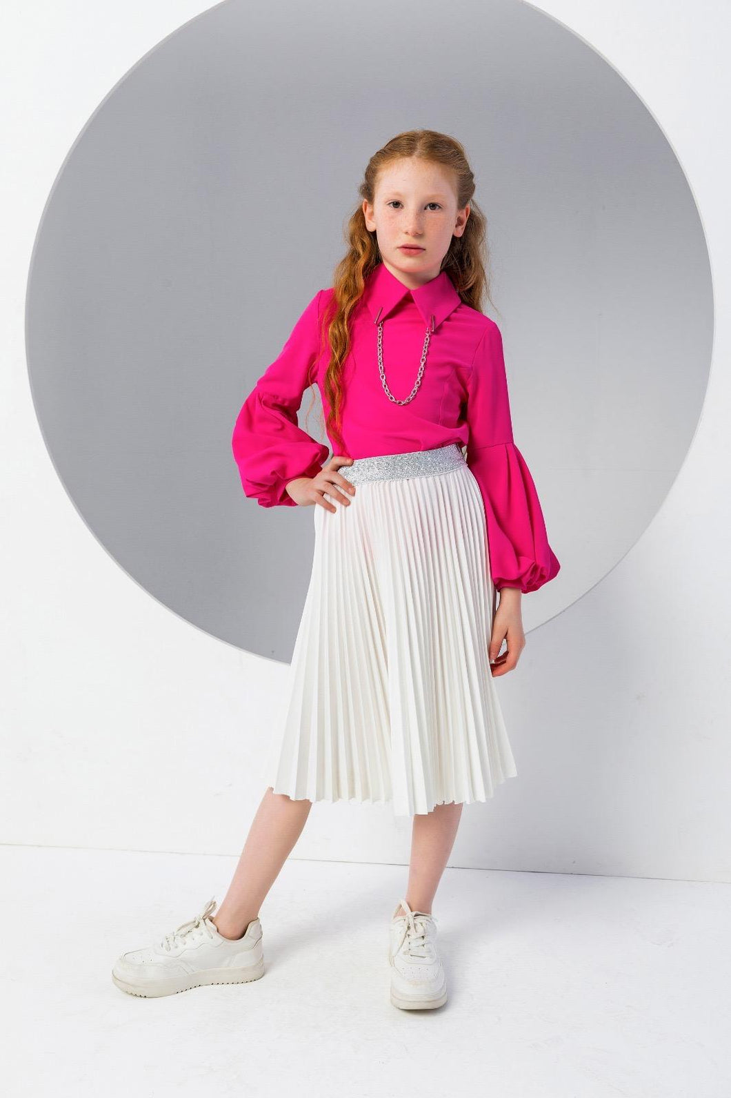 InCIty Micro Pleat Midi Skirt
