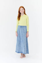 Load image into Gallery viewer, Crew Piper Maxi Denim Skirt
