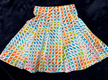 Load image into Gallery viewer, Colorful X Print Skirt
