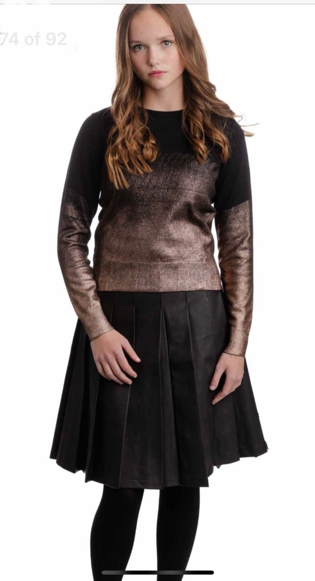 Teen Luella Metallic Ombre Top