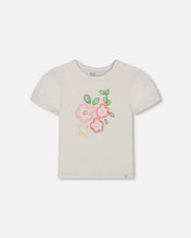Load image into Gallery viewer, Girls Organic Cotton Puff Sleeve Top
