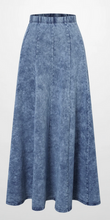 Load image into Gallery viewer, Teen/Ladies Denim Wash Maxi Skirt
