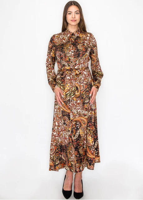 Y Paisley Dress 3634