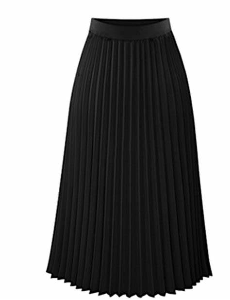 Midi Micro Pleat Skirt