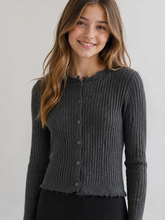 Load image into Gallery viewer, BF Fringe Cardi Sweater
