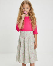 Load image into Gallery viewer, Girls Pleated Floral Skirt
