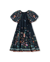 Load image into Gallery viewer, Blue Garden Swing Dress
