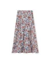 Load image into Gallery viewer, Blue Floral Maxi Skirt
