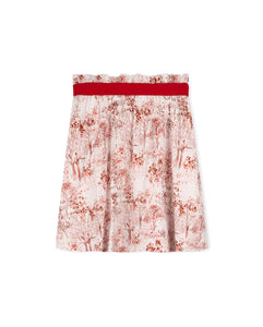 Girls Red Forest Skirt