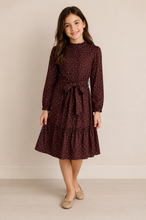 Load image into Gallery viewer, MM Burgundy Hearts Dress 125
