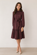 Load image into Gallery viewer, MM Burgundy Hearts Dress 125
