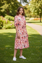Load image into Gallery viewer, MM Teen Floral Belted Dress
