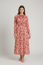 Load image into Gallery viewer, MM Waisted Maxi Paisley Dress 23
