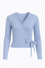 Load image into Gallery viewer, MM Scalloped Wrap Knit Top 19a
