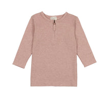 Load image into Gallery viewer, Montee Pink 3/4 Zip Tee
